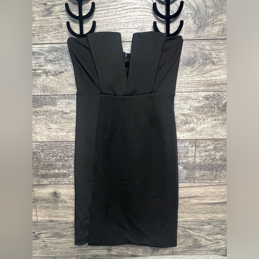 Superdown Black Strapless Dress